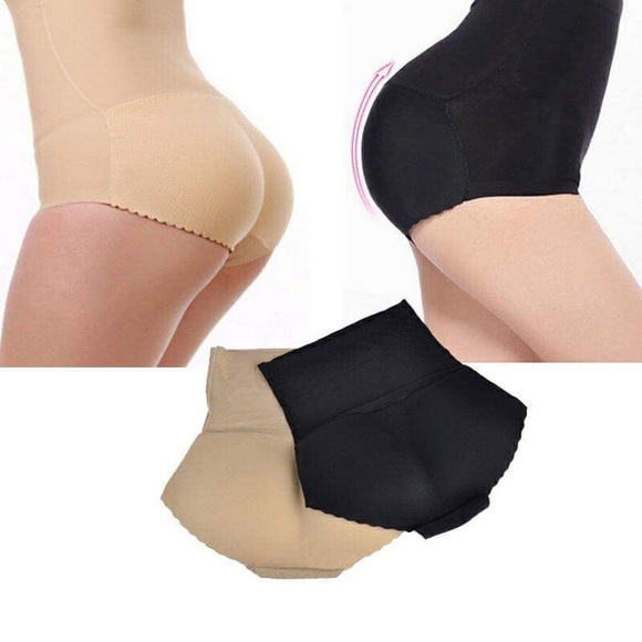 Black/Beige High Waist Padded Panty Shaper - Picture 3 of 3
